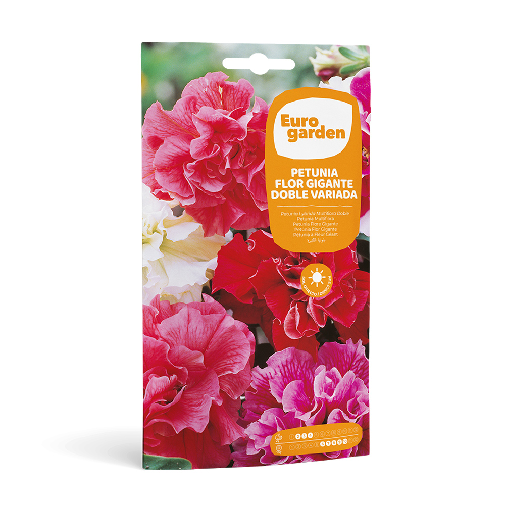 Petunia Flor Gigante Doble Variada 0,04 g Eurogarden -17430000